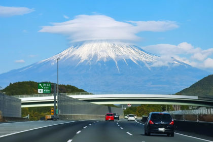 笠雲　富士山